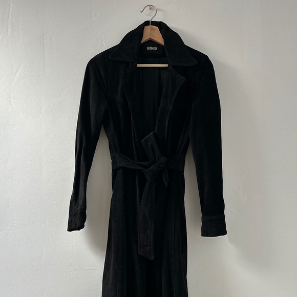 Reformation Suede Trenchcoat